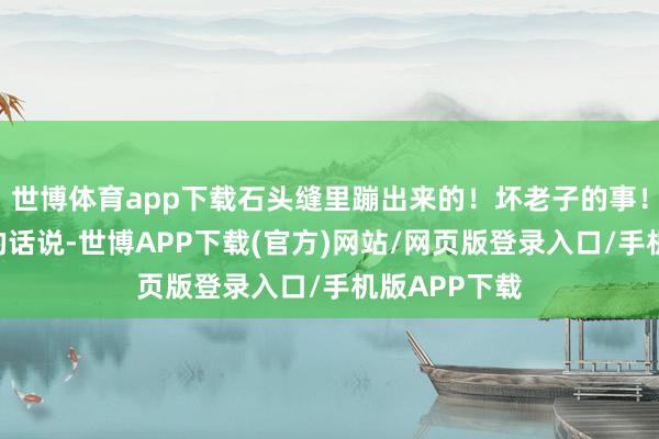 世博体育app下载石头缝里蹦出来的！坏老子的事！”用梁兴初的话说-世博APP下载(官方)网站/网页版登录入口/手机版APP下载