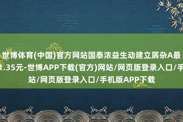 世博体育(中国)官方网站国泰浓益生动建立羼杂A最新单元净值为1.35元-世博APP下载(官方)网站/网页版登录入口/手机版APP下载