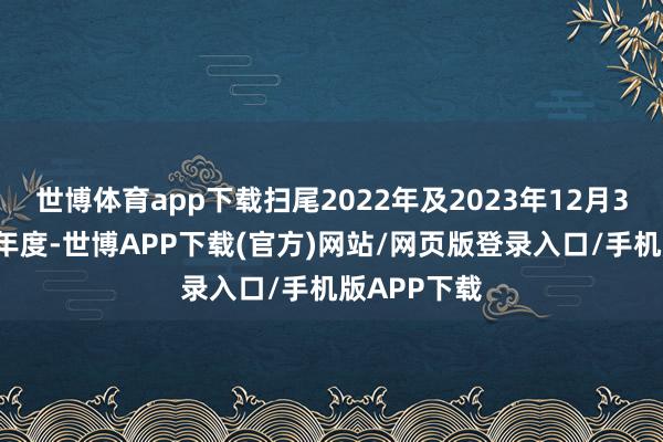 世博体育app下载扫尾2022年及2023年12月31日止两个年度-世博APP下载(官方)网站/网页版登录入口/手机版APP下载