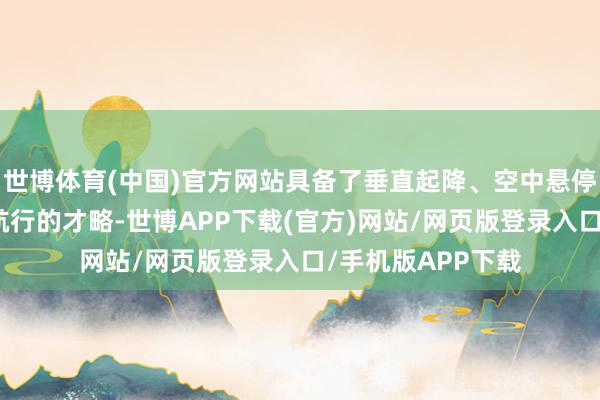 世博体育(中国)官方网站具备了垂直起降、空中悬停以及长距离快速航行的才略-世博APP下载(官方)网站/网页版登录入口/手机版APP下载