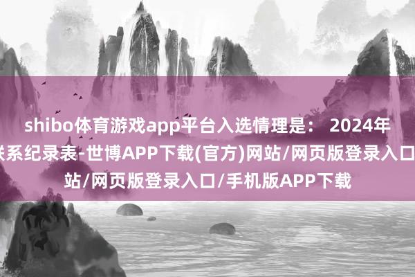 shibo体育游戏app平台入选情理是： 2024年3月14日投资者联系纪录表-世博APP下载(官方)网站/网页版登录入口/手机版APP下载
