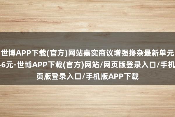 世博APP下载(官方)网站嘉实商议增强搀杂最新单元净值为1.246元-世博APP下载(官方)网站/网页版登录入口/手机版APP下载