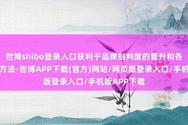 世博shibo登录入口获利于品牌剖判度的晋升和各异化的办事方法-世博APP下载(官方)网站/网页版登录入口/手机版APP下载